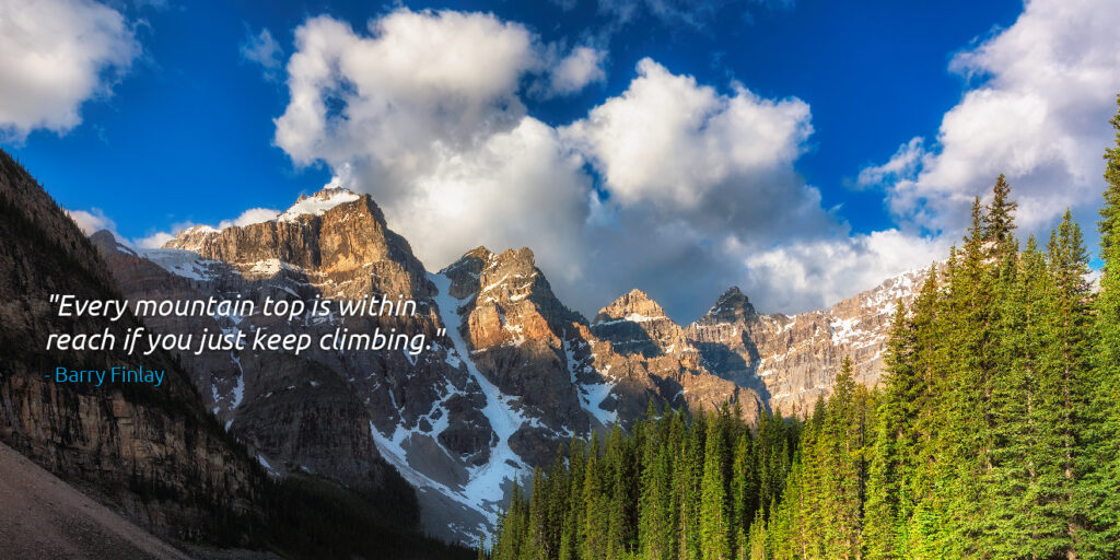 Image of mountains and trees